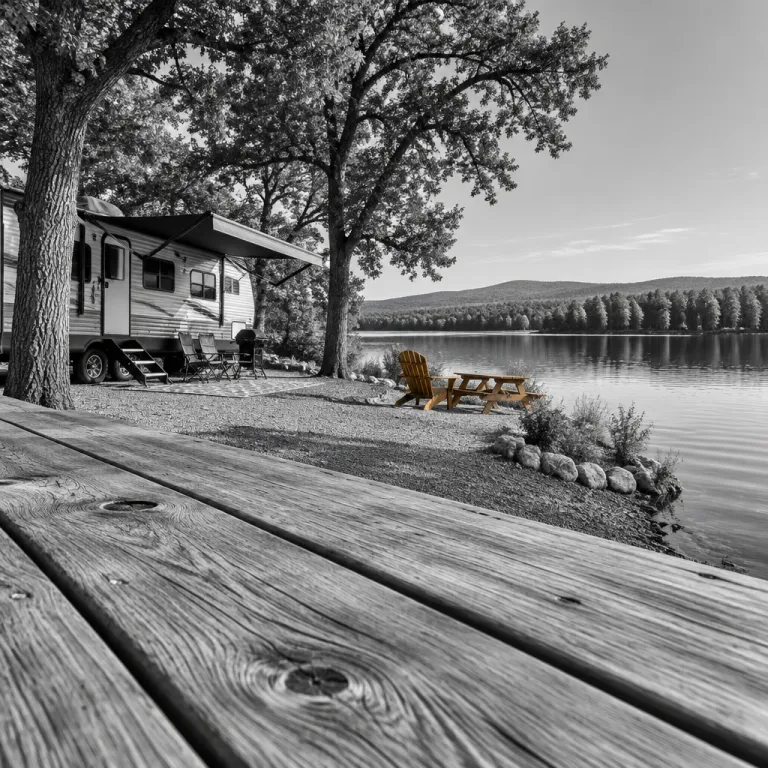 An elegant lakeside escape at Royal Oaks RV Park