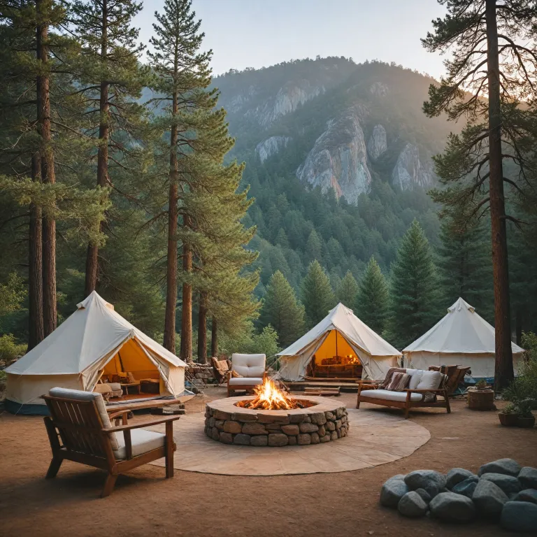 High end camping sites in California: luxury glamping, mountain lodges, and exclusive experiences
