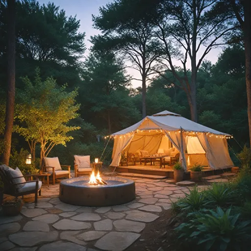 Elevate your escape: glamping with a private hot tub for a luxury outdoor experience