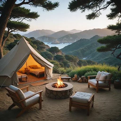 Glamping experiences in Carmel, California: Luxury camping by the sea and rolling hills
