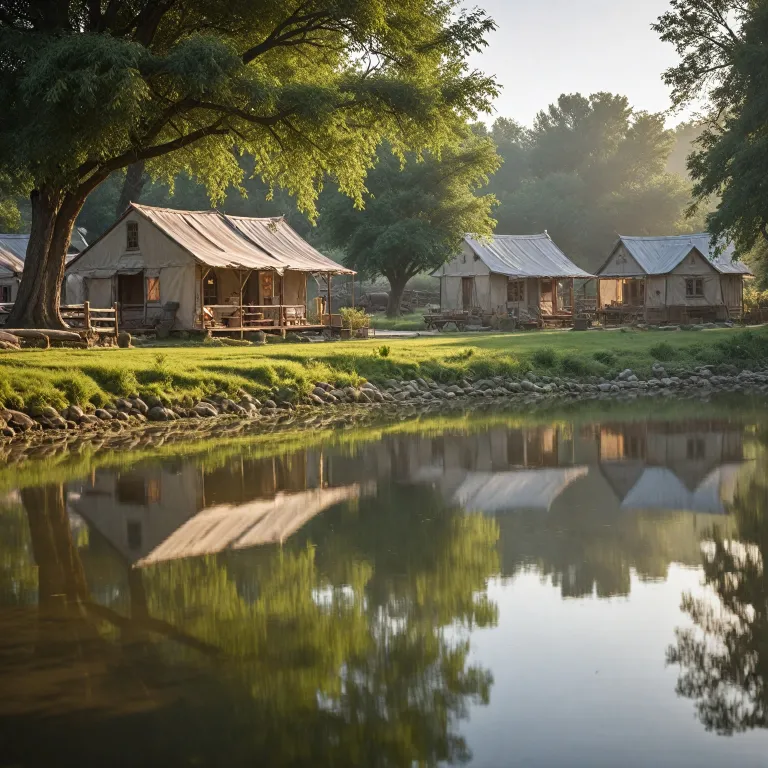 Hook farm stays by the river: refined camping with a sense of place