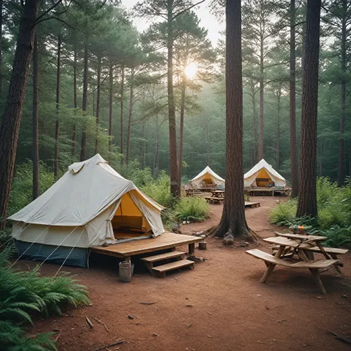 Art Lilley campground: elevated camping in Uwharrie National Forest