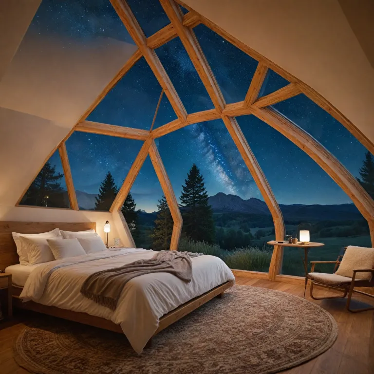 Immersive nights in a luxury bubble dome for premium camping escapes