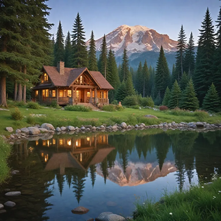 Elegant mount rainier cabins for refined nature escapes