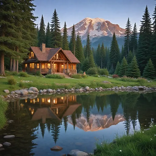 Elegant mount rainier cabins for refined nature escapes