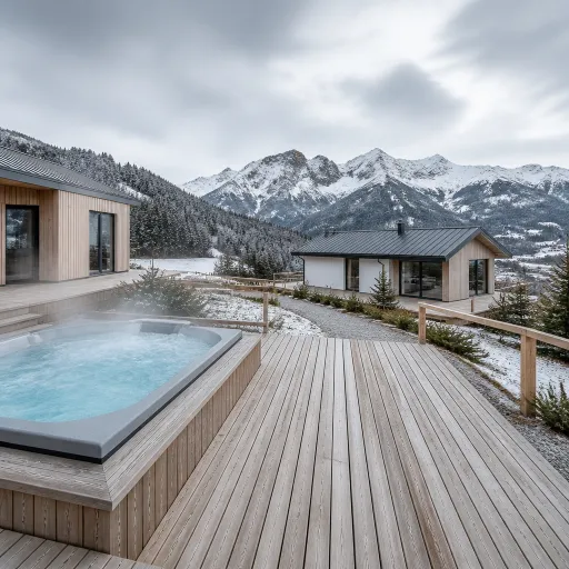 Elegant cabins with a jacuzzi near you for a refined mountain retreat